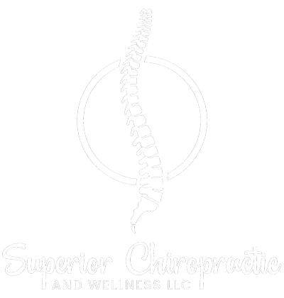 Chiropractic Superior WI Superior Chiropractic and Wellness Logo Homepage Superior Chiropractic and Wellness white logo.