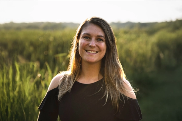 Chiropractor Superior WI Renee Choquette HP 1 Dr. Renee Choquette smiling outside.